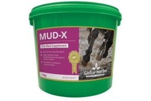 Global Herbs Mud-X, 500g, 1kg Tub,  Mud Fever Skin Balance Horse Feed Supplement