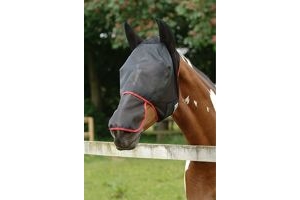 equilibrium Unisex's Field Relief Max Fly Mask-Black/Red, Large