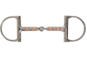 Korsteel D-Ring Snaffle with Copper Rollers