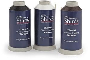 Shires Equestrian - 'shires' Waxed Plaiting Thread - Black - Size: Reel by Shires