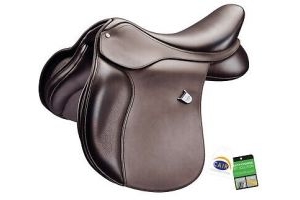 Bates High Wither All Purpose Square Cantle Heritage GP Saddle CAIR Black/Brown