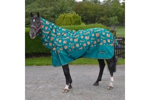 Whitaker Knutsford Squirrel Combo 150g Turnout Rug Teal