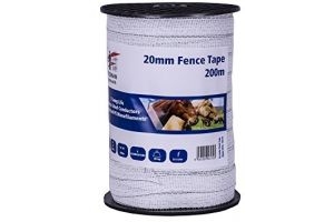 Fenceman Electric Fence White Tape 20mm x 200m