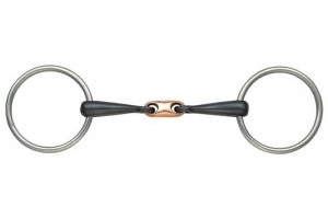 Shires Copper Lozenge Sweet Iron Loose Ring Snaffle