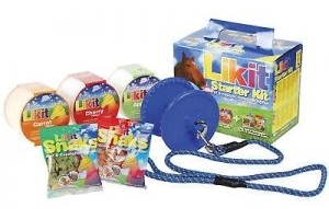 Likit Starter Kit For Horses And Ponies Includes Holder,  2x Snaks And 3x Likits