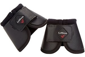 LeMieux Leather Proform Over Reach Boots - Black, Large