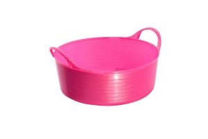 Gorilla Tubs Flexible Shallow Bucket Soft Pink