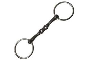 Korsteel JP Curve Sweet Iron Loose Ring French Link Snaffle: 5 Inch-