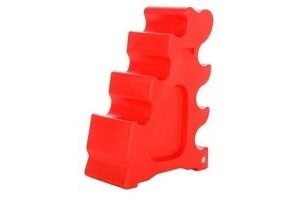 NEW RED CLASSIC SHOWJUMPS SLOPING BLOCK WING LIGHT HORSE PONY JUMP ARENA