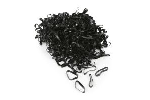 Silicone Plaiting Bands Black