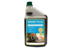 Global Herbs Airway Plus Breathing Liquid - 1 litre - For Horses and Ponies