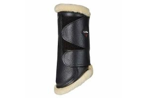 LeMieux Pro Sport Fleece Lined Brushing Boots Faux Leather - Horse Boots