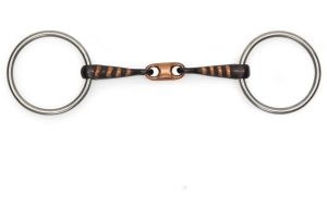 Shires Copper Lozenge Sweet Iron Loose Ring Snaffle