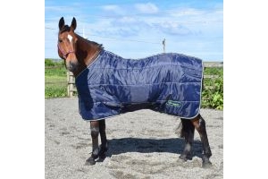 Whitaker Dunford 200g Medium Weight Stable Rug Navy/Lime