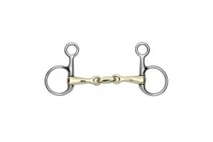 Shires Brass Alloy Hanging Cheek Snaffle