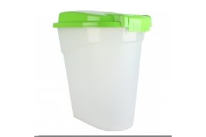 Petface Plastic Feed Storage Bin 15L Green