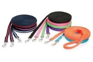 Shires Wessex Navy/Pink Cushion Web Lunge Line | Horses & Ponies