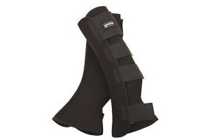 Roma Neoprene Turnout Boots Protective Leg Wraps ,Black, Cob/Full M/L NEW