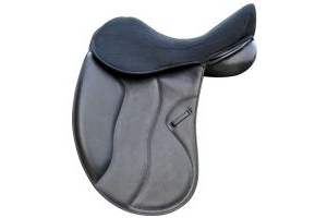 Acavallo Gel Seat Pad Seat Saver Dressage Drylex 10 mm Black Size L