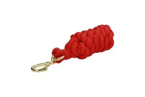 Shires Plain Leadrope Red