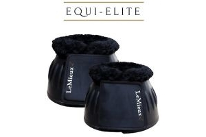 LeMieux Rubber Bell Boots - Over Reach Boots with Fleece Collar