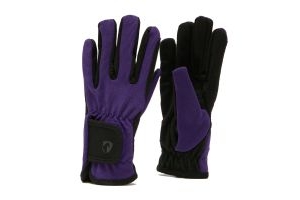 Hy Hy5 Childs Everyday Two Tone Riding Gloves Black/Purple