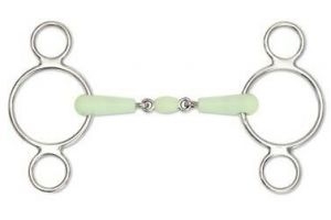 Shires Equikind Peanut Two 2 Ring Gag Bit