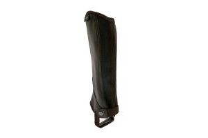 Saxon Childs Equileather Half Chaps Brown