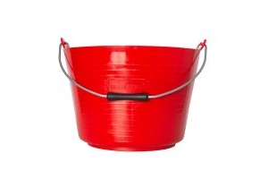 Flexible Bucket With Handle Red