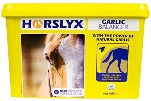 Tigerbox® & Horslyx Garlic Balancer Lick 4 x 5Kg Refill Pack Contains Pure Garlic Oil to Help Provide a Natural and Effective Way to Combat Biting Insects & Antibacterial Pen.