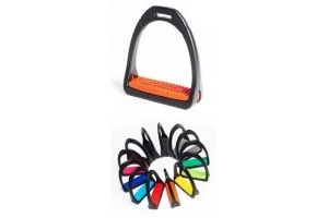 Compositi Premium Profile Stirrups 686 For Adults and Children Choice of Colours (Bright Green, Adult) by Shires