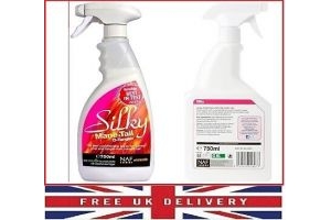 New NAF Silky Mane & Tail Detangler Spray Horse Grooming 750 ml Clear, Unisex