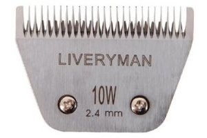 Liveryman Unisex's Harmony Wide Spare Clipper Blade for Horse/Animal Clipping-White, 2.4 mm