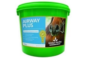 Global Herbs Airway Plus Horse Respiratory Powder Soothe Chest Lung Throat 1kg