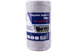 Fenceman Polywire Electric Fence Wire Super 6 Strand - 500m