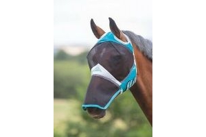 Shires Flyguard Fine Mesh Fly Mask with Ear Holes and Nose UV Protection