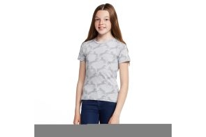 Horze Childs Organic Micky Printed Cotton T-Shirt Ash Grey