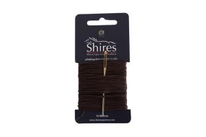 Shires Plaiting Thread Card Brown
