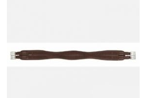 Shires Anti Chafe Dressage Girth - With Elastic - Brown 26