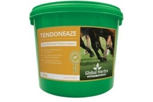 Global Herbs TendonEaze 1kg Tub, Mobility Feed Supplement for Horse & Pony