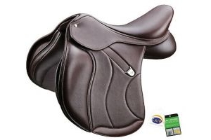 Bates High Wither All Purpose Square Cantle + GP Saddle CAIR Black/Brown 16.5-18
