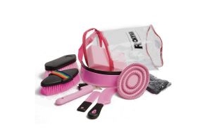 Roma Cylinder Grooming Kit 9 Piece Pink