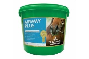 Global Herbs Airway Plus Horse Supplement - 1kg Powder & 1 Litre Liquid