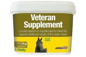 NAF Veteran Comprehensive Supplement MSM Probiotics Support Older Horses Needs