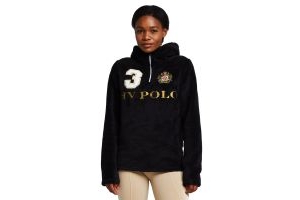 HV Polo Womens Favouritas 1/2 Zip Hoodie Black
