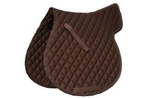 Roma Grand Prix All Purpose Horse Riding Everyday Show Plain Numnah Brown