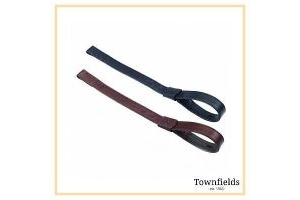 Bates LEATHER WEBBERS (Stirrup Leathers) No Stretch | Black or Brown
