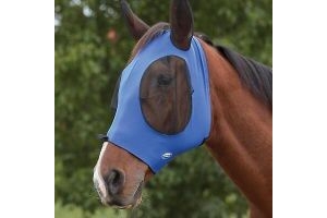 WeatherBeeta Deluxe Stretch Bug Eye Saver with Ears - Royal Blue/Black