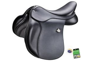 Bates High Wither All Purpose Square Cantle Heritage GP Saddle CAIR Black/Brown