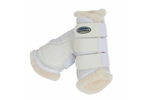Weatherbeeta Pure Wool Lined Horse Boot Exercise Boots - White All Sizes